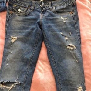 True religion ripped jeans